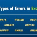 Errors in ms excel