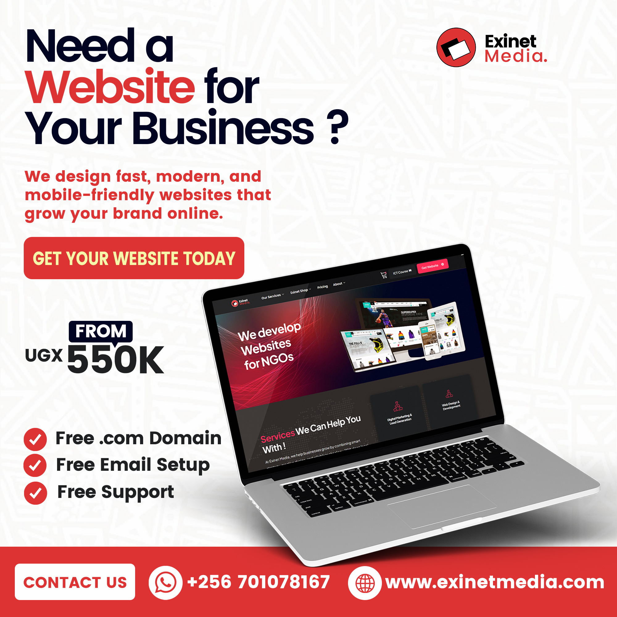 exinet media webservices