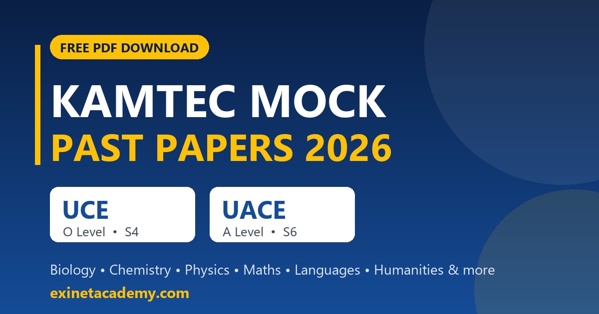 KAMTEC mock past papers 2026